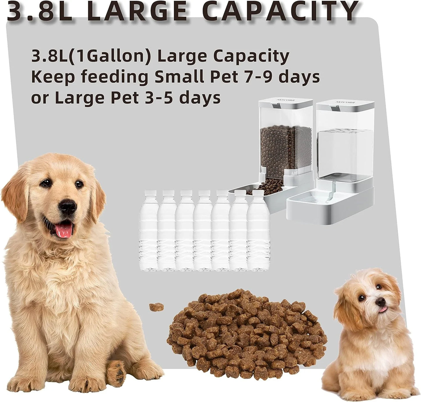 Automatic Pet Feeder and Water Dispenser