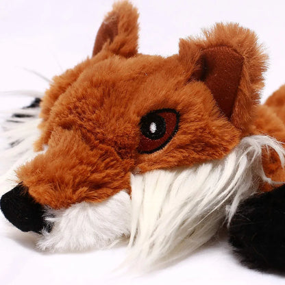 Stuffingless Plush Squeaky Dog Chew Toy