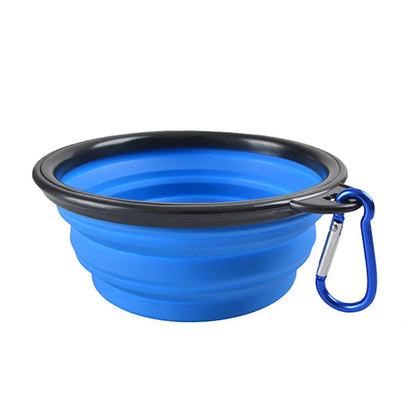 Folding Portable Pet Feeder Bowl