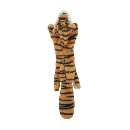 Stuffingless Plush Squeaky Dog Chew Toy