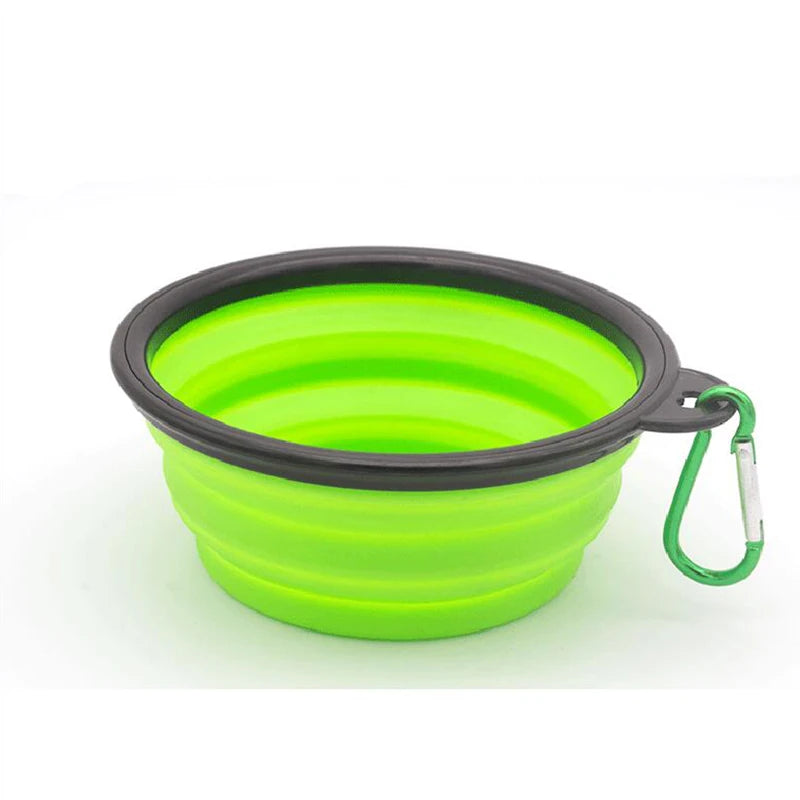 Folding Portable Pet Feeder Bowl