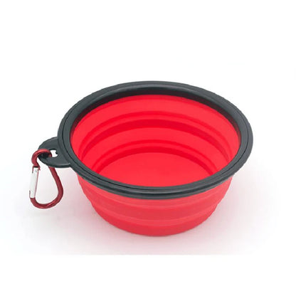 Folding Portable Pet Feeder Bowl