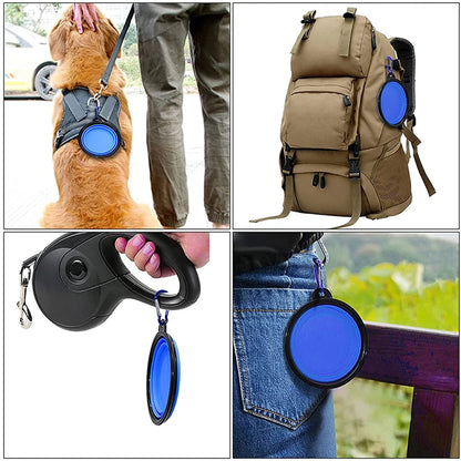 Folding Portable Pet Feeder Bowl
