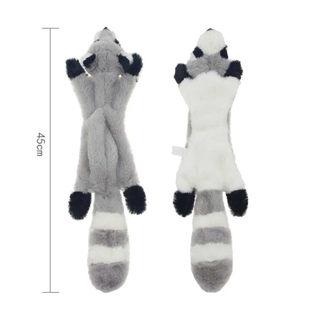 Stuffingless Plush Squeaky Dog Chew Toy
