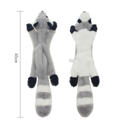 Stuffingless Plush Squeaky Dog Chew Toy