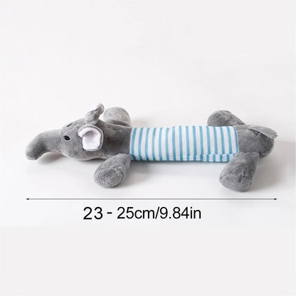 Stuffingless Plush Squeaky Dog Chew Toy