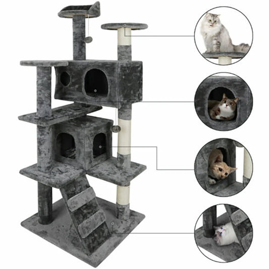 Multi level design Cat Tree Tower 55"
