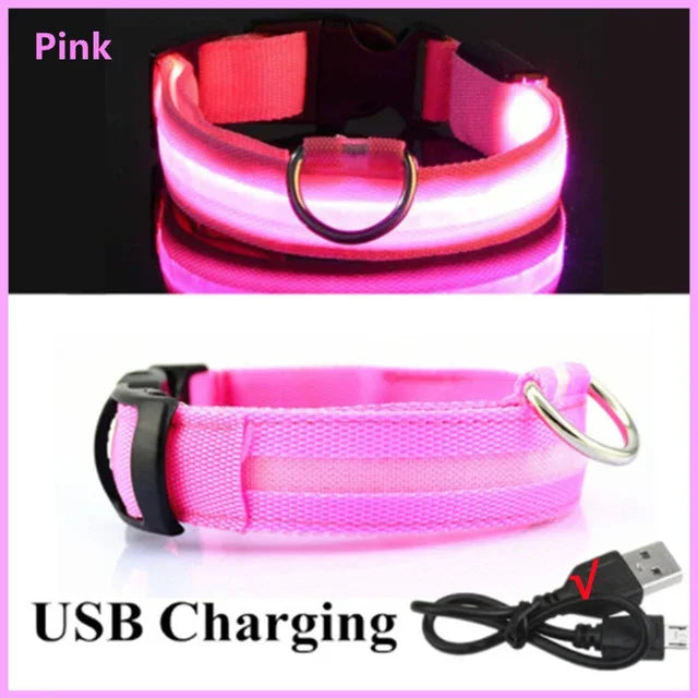 LED Glowing Dog Collar Adjustable
