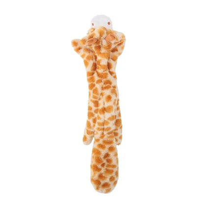 Stuffingless Plush Squeaky Dog Chew Toy