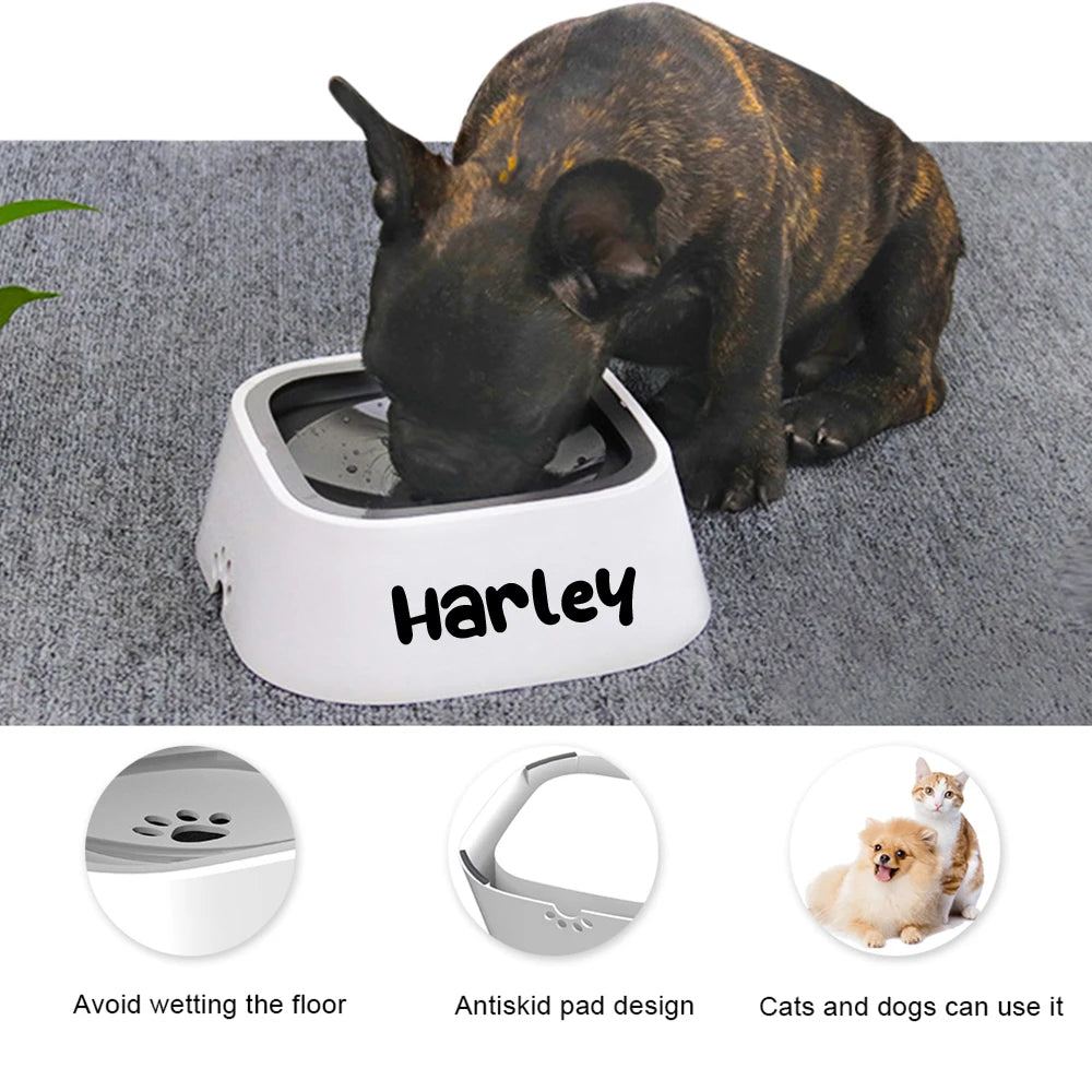 Custom Anti-Splash Pet Water Bowl