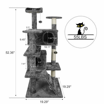 Multi level design Cat Tree Tower 55"