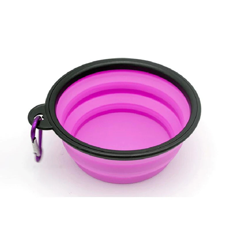Folding Portable Pet Feeder Bowl