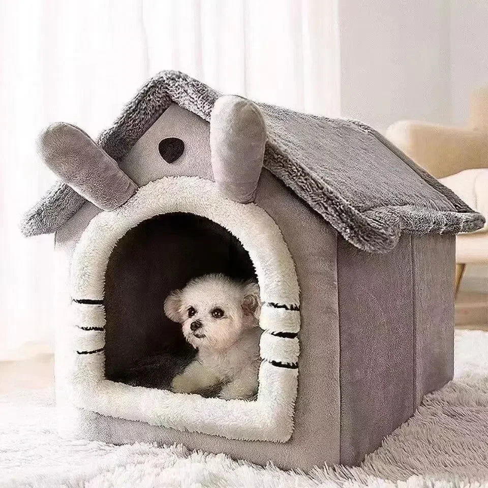 Foldable Pet House Bed